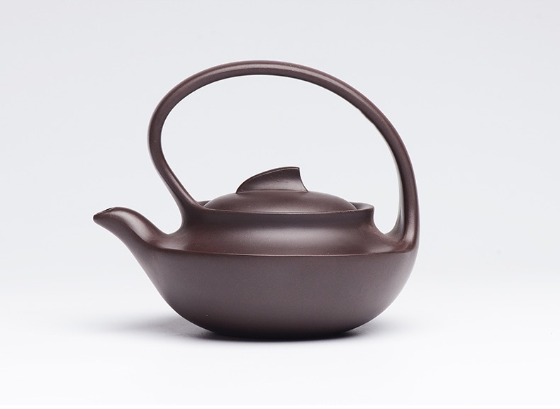 提梁精美紫砂壺，創(chuàng)意手工紫砂壺